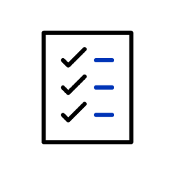 steps listed on a piece of paper with checkmarks beside them