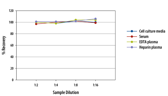 Human BAFF/BLyS/TNFSF13B ELISA Linearity