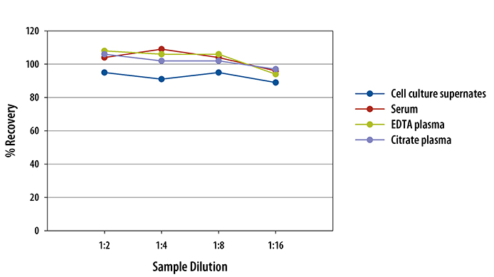 Mouse CCL11/Eotaxin ELISA Linearity