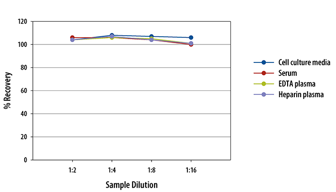 Human CCL27/CTACK ELISA Linearity