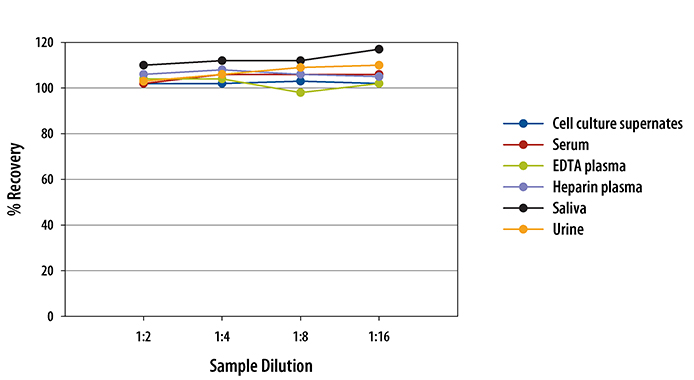 Human CXCL10/IP-10/CRG-2 ELISA Linearity