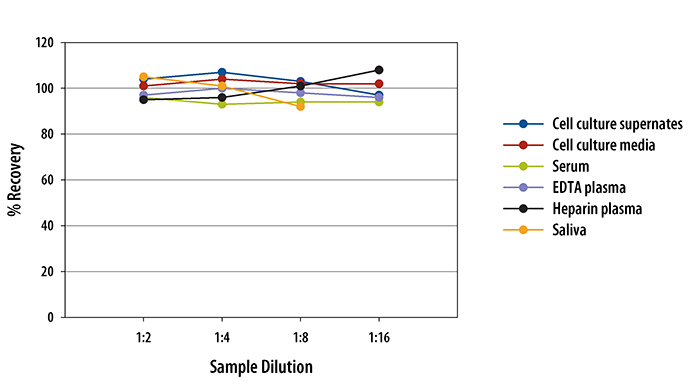 Human CXCL13/BLC/BCA-1 ELISA Linearity