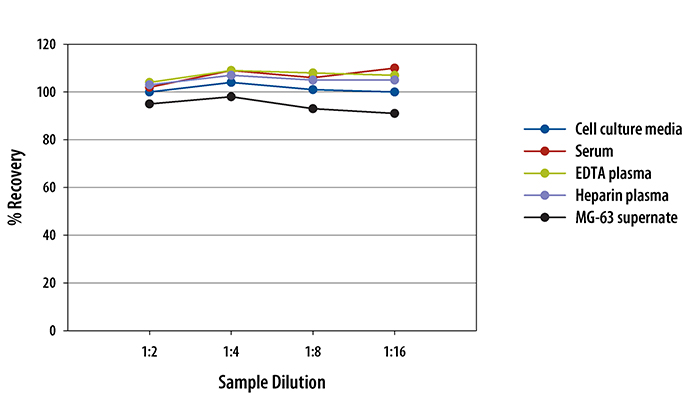 Human CXCL6/GCP-2 ELISA Linearity
