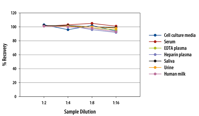 Human FOLR1 ELISA Linearity