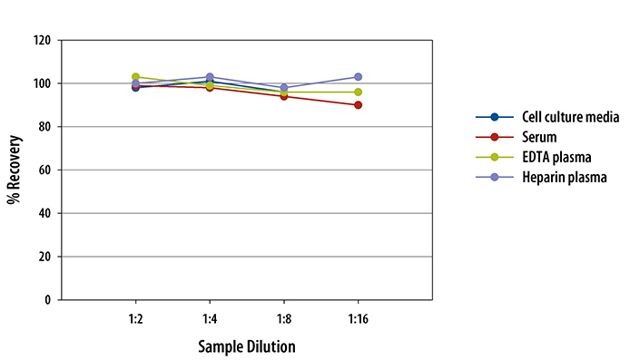 Human Fetuin A/AHSG ELISA Linearity