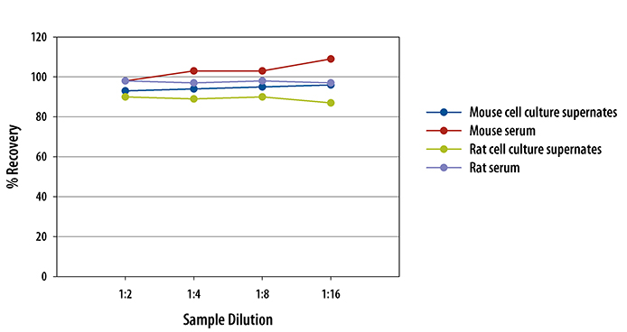 Mouse/Rat Flt-3 Ligand ELISA Linearity