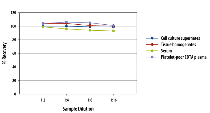Mouse/Rat HGF ELISA Linearity