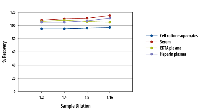 Canine IL-10 ELISA Linearity