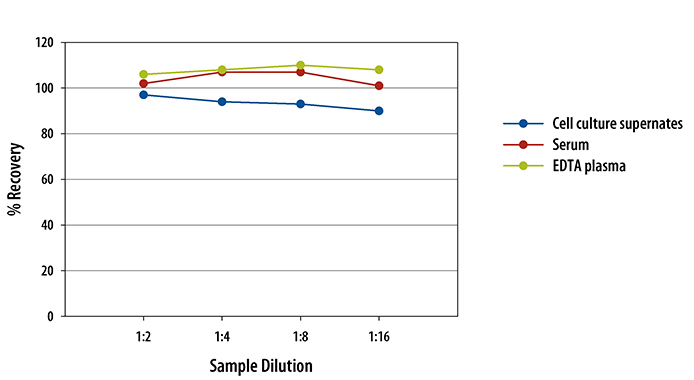 Rat IL-1 alpha/IL-1F1 ELISA Linearity