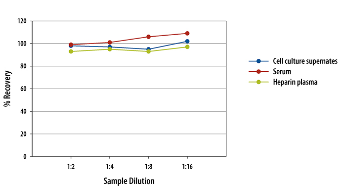 Porcine IL-1 beta/IL-1F2 ELISA Linearity