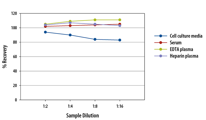 Canine IL-17/IL-17A ELISA Linearity