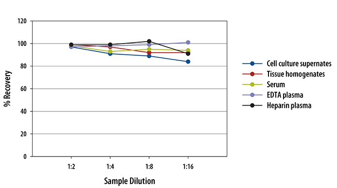 Mouse LDL R ELISA Linearity