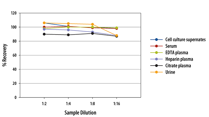 Human TNF RI/TNFRSF1A ELISA Linearity