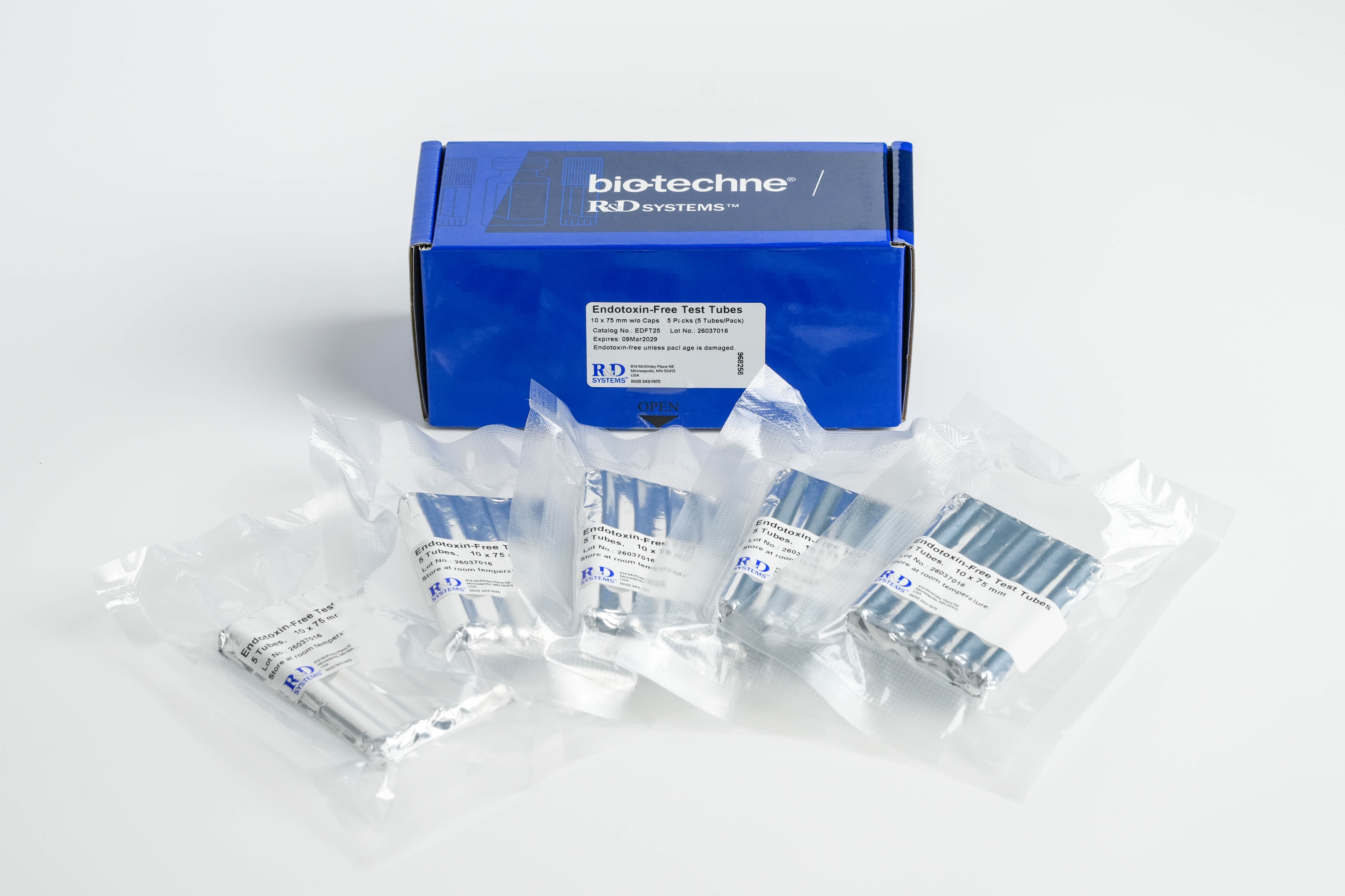 Endotoxin-Free Test Tubes