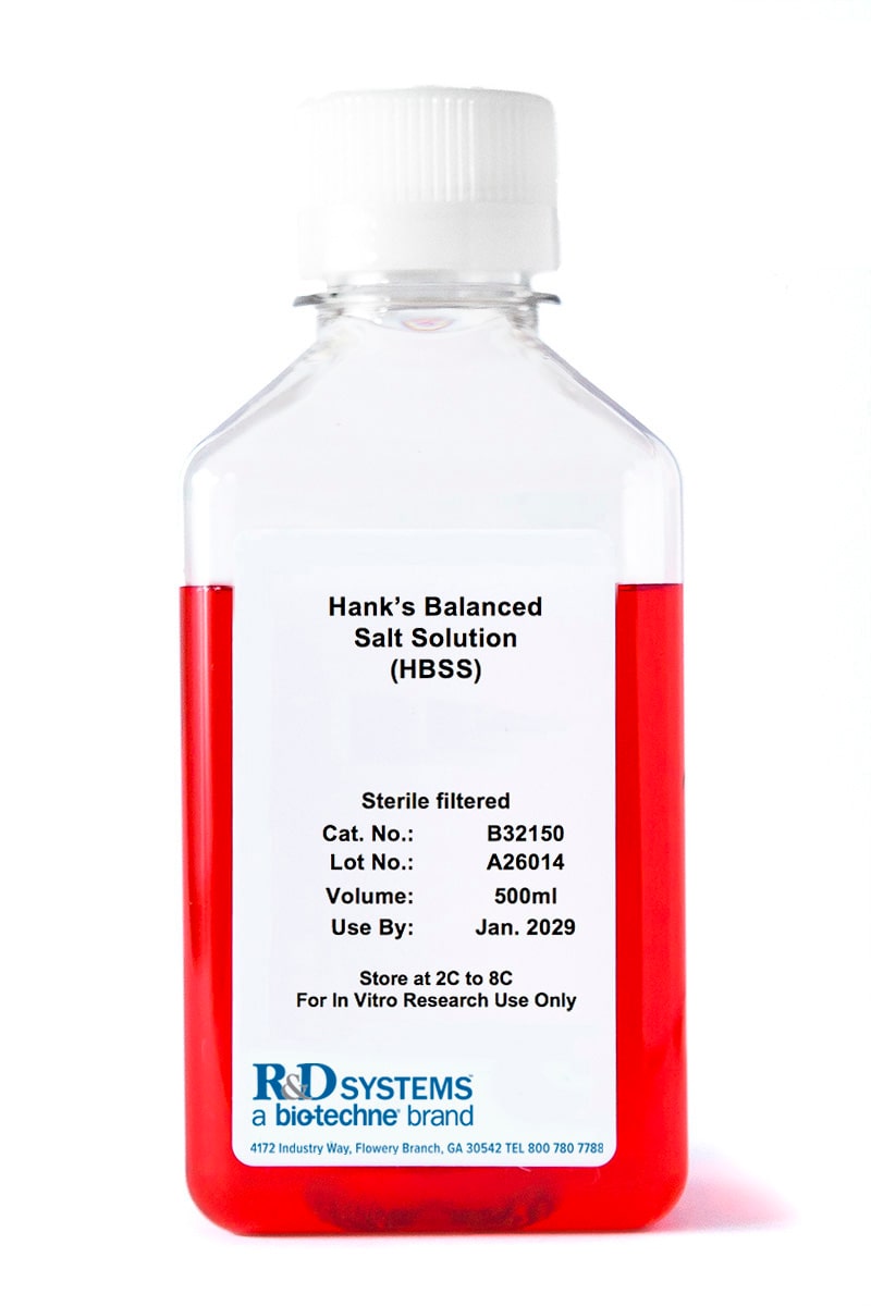 HBSS, Ca and Mg salts, phenol red