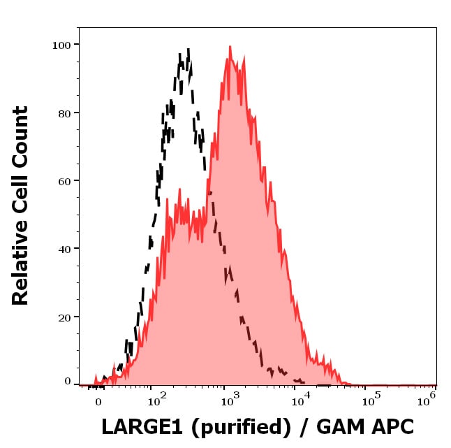 LARGE Antibody (LARGE-02) Flow Cytometry: LARGE Antibody (LARGE-02) [NBP2-62211]