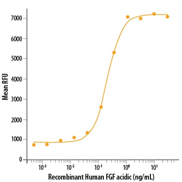 Recombinant Human FGF acidic/FGF1 (aa 2-155) Protein Bioactivity