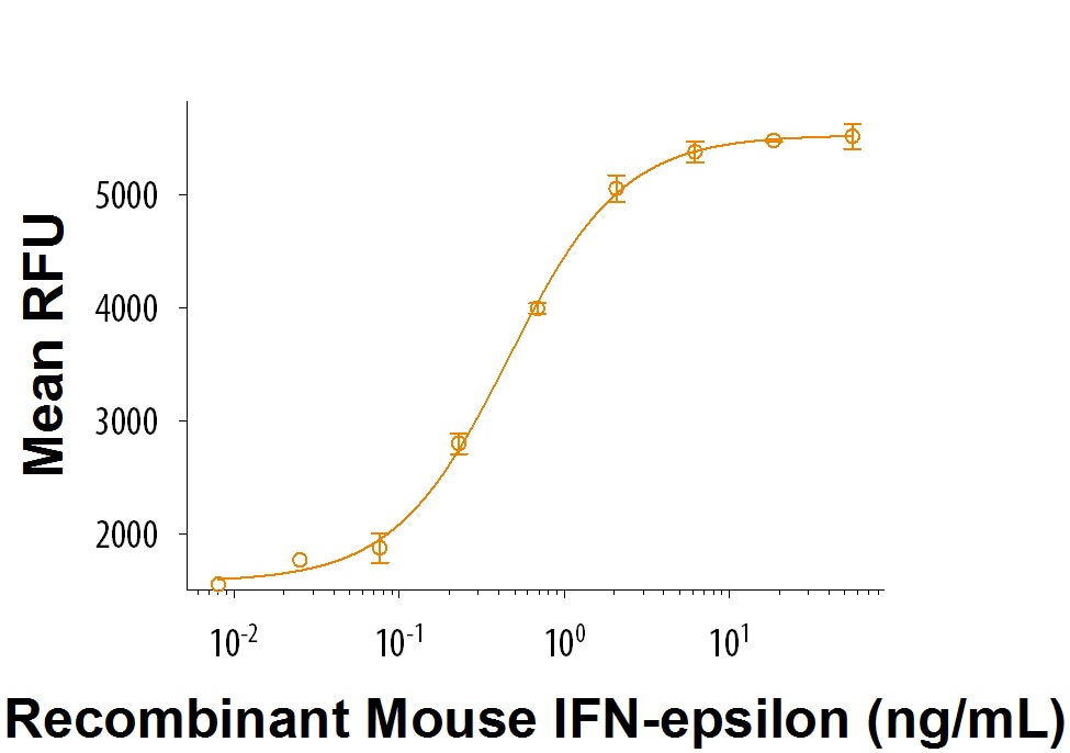 Recombinant Mouse IFN-epsilon Protein Bioactivity