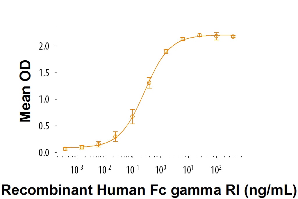 Recombinant Cynomolgus Monkey IgG1 Fc Protein Bioactivity