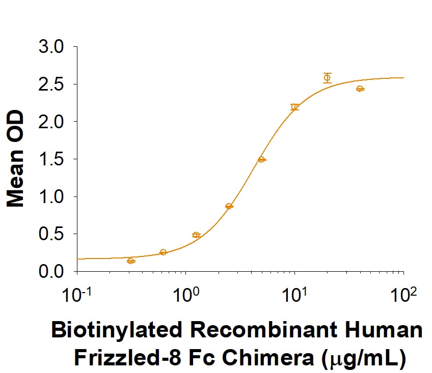Recombinant Human LYPD6 Fc Chimera Protein Binding Activity