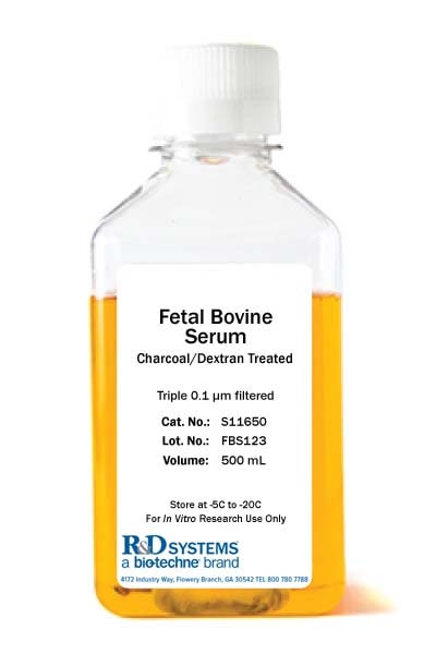 Fetal Bovine Serum - Charcoal/Dextran Treated