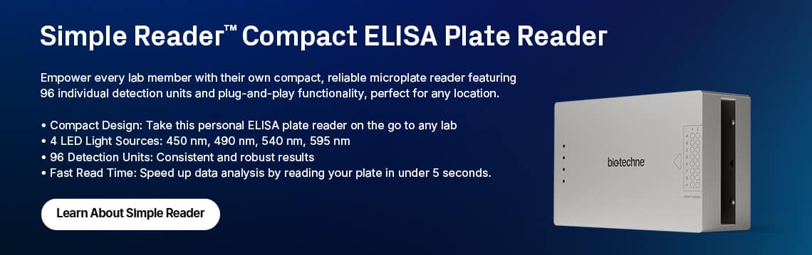 R&D Systems Simple Reader Compact ELISA Plate Reader banner