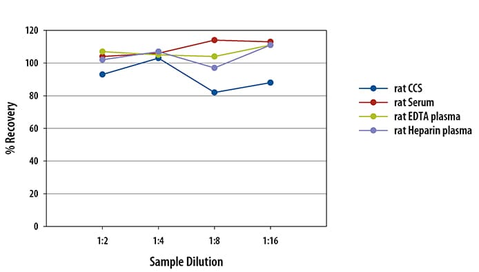 Simple Plex Rat VCAM-1 Assay Linearity