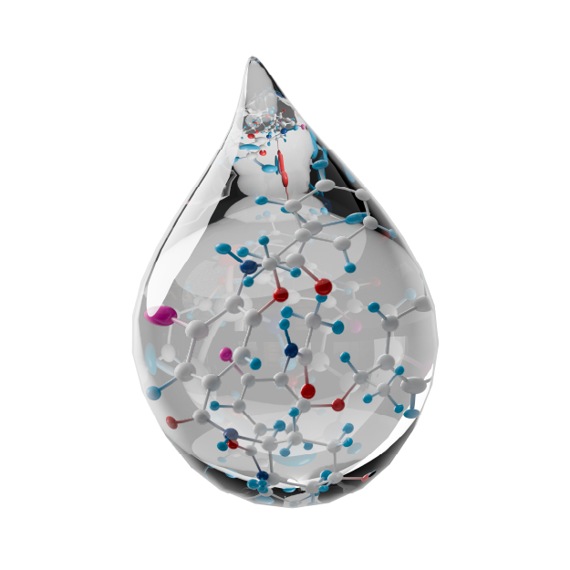 Graphic of Reagents in Solution.