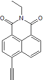Click-reactive fluorescent dye