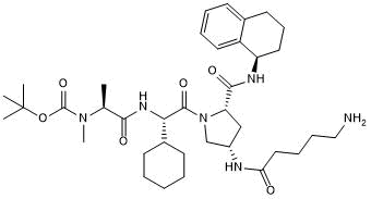 IAP ligand with alkyl linker and terminal amine for onward chemistry