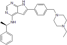Potent EGFR and VEGFR inhibitor