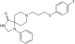 D2-like antagonist; also selective 5-HT2 antagonist