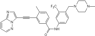 Potent multi-kinase and pan-Bcr-Abl inhibitor