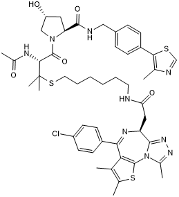 (+)-JQ1 based PROTAC® with selectivity for BRD4