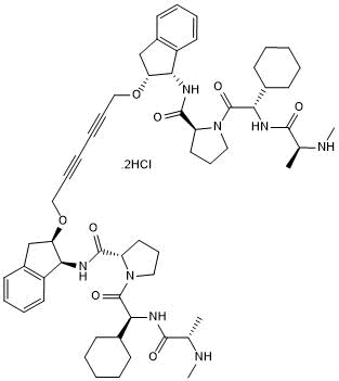 Dimeric Smac mimetic; potent IAP inhibitor