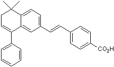 Synthetic retinoid and RARβ agonist; also RARα and RARγ antagonist