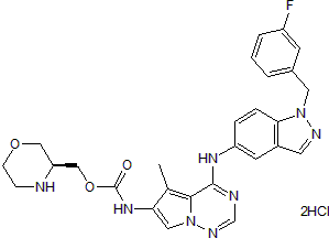 Potent, selective EGFR and ErbB2 inhibitor