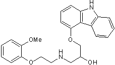 Potent and non-selective β antagonist; also potent α1 antagonist