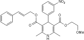 Dual CaV1.x and CaV2.x blocker