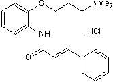 Selective 5-HT2 antagonist; also 3C-like proteinase inhibitor