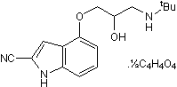 5-HT1A and 5-HT1B antagonist; also β-adrenergic antagonist