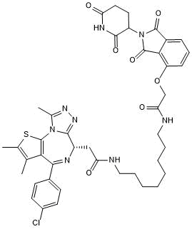 Potent and selective (+)-JQ1 based Degrader (PROTAC®) targeting BET bromodomains, active in vivo