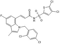 Potent and selective EP3 antagonist; antiplatelet and antithrombotic