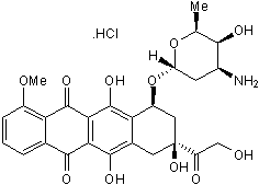 Antitumor antibiotic agent. Inhibits DNA topoisomerase II