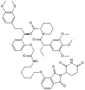 Degrades mutant FKBP12F36V fusion proteins; useful alternative to genetic methods for target validation
