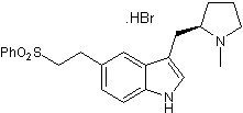 5-HT1B and 5-HT1D agonist; orally active