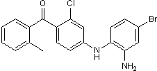 Selective inhibitor of p38α and p38β2