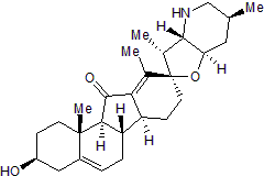 Inhibitor of Hedgehog (Hh) signaling; binds directly to Smo