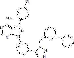 Potent and selective c-Src inhibitor