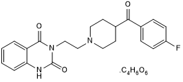 Selective 5-HT2A antagonist. Also antagonist at 5-HT1D